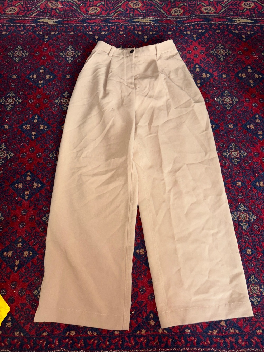 Kit and ace tan wide leg pleated